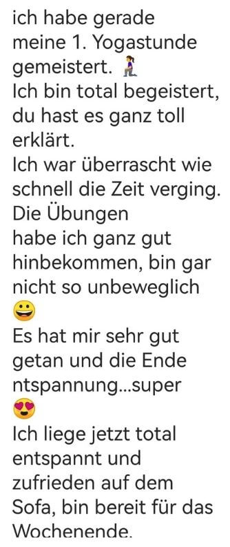 Testimonial Anfängerinnenkurs 4