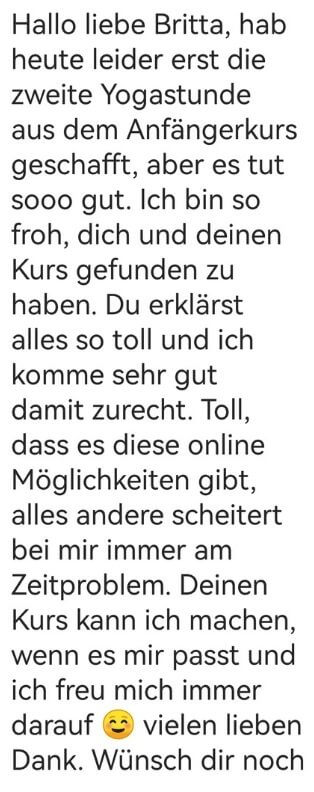 Testimonial Anfängerinnenkurs 5