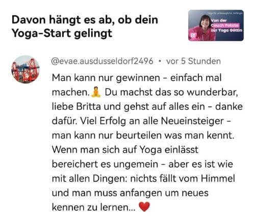 Testimonial Anfängerinnenkurs 7